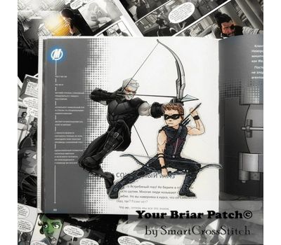 Hawkeye cross stitch