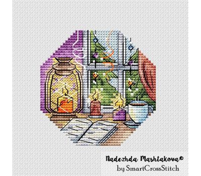 Holiday Window cross stitch chart
