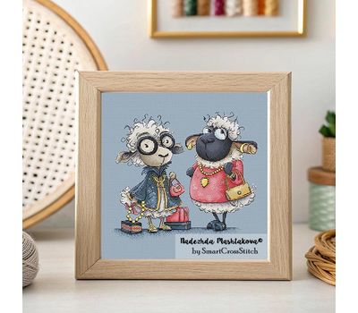 Isolde and Matilda Sheep cross stitch pattern