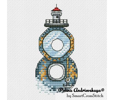 Lighthouse Eight cross stitch