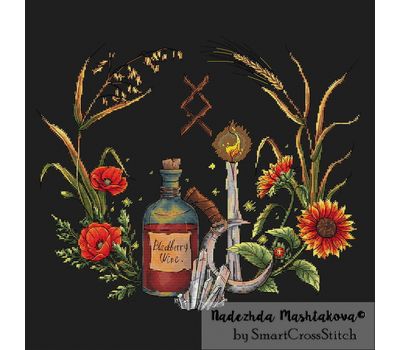 Lughnasadh cross stitch