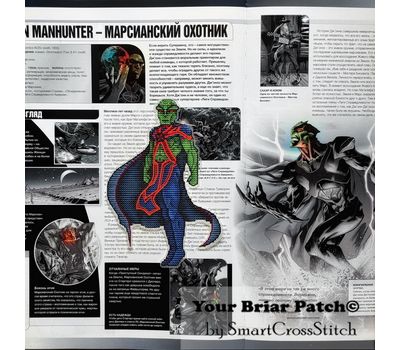 Martian Manhunter cross stitch