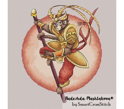 Chinese Monkey  cross stitch