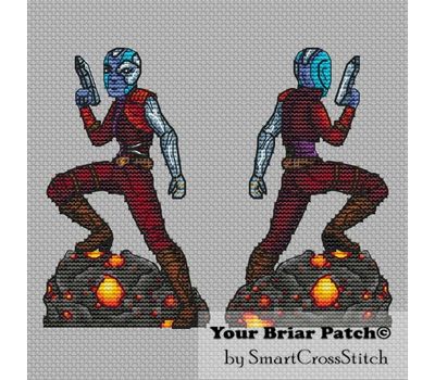 Nebula cross stitch pattern