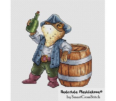 Toad on Watch cross stitch