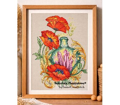 Poppy Dream cross stitch pattern