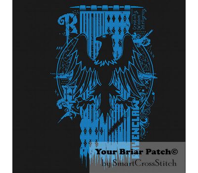 Ravenclaw Flag cross stitch pattern