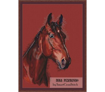Red Horse cross stitch chart