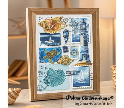 Sea Stamps Sampler cross stitch pattern