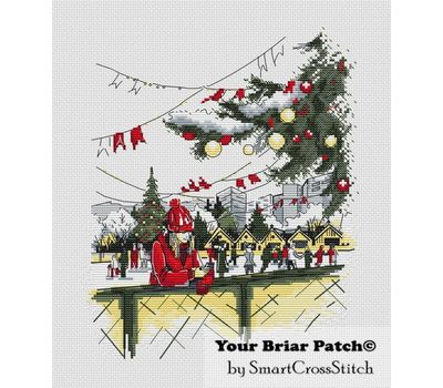 Skating Rink cross stitch pattern
