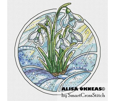 Snowdrop Botanica cross stitch
