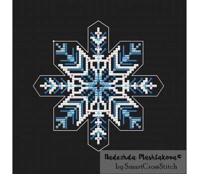 Snowflake2 cross stitch chart