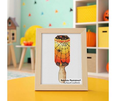 Spider Popsicle cross stitch pattern