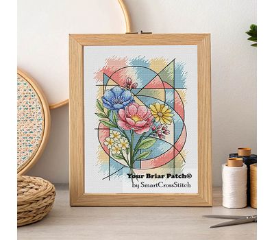 Spring Kaleidoscope cross stitch pattern