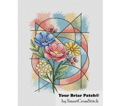 Spring Kaleidoscope cross stitch