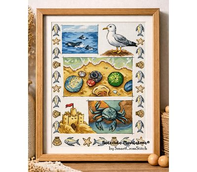 Summer sketches cross stitch pattern