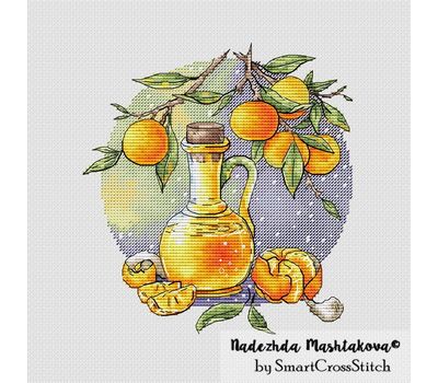 Tangerine Elixir cross stitch