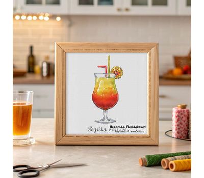 Tequila Sunrise cross stitch pattern