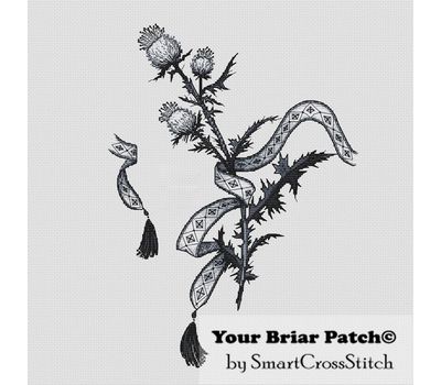 Thistle cross stitch