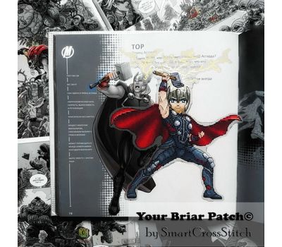 Thor cross stitch pattern