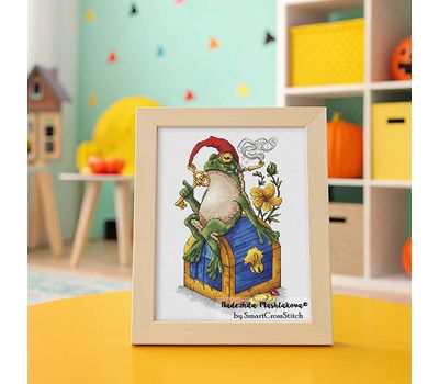 Toad the Guardian cross stitch pattern