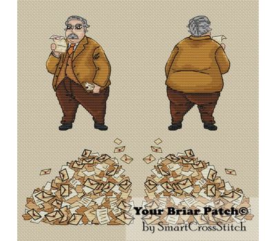 Vernon Dursley cross stitch pattern