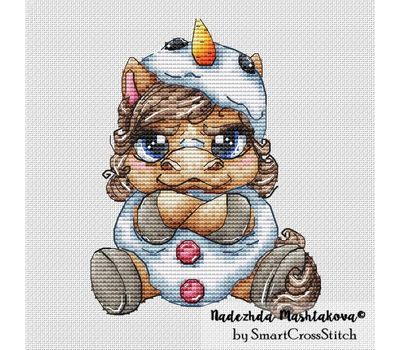 Winter Horse-Snowman cross stitch