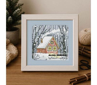 Winter House cross stitch pattern