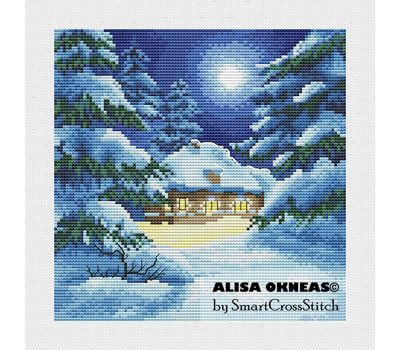 Winter Landscape #1 cross stitch