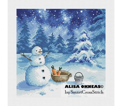 Winter Landscape 2 cross stitch