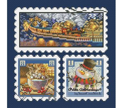 Winter Stamps cross stitch