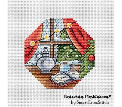 Xmas Tea time cross stitch chart
