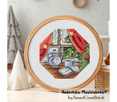 Xmas Tea time cross stitch pattern