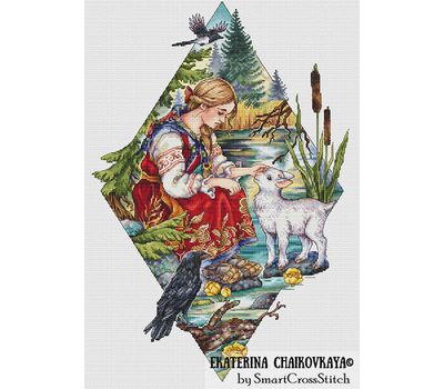 Alyonushka and Brother Ivanushka cross stitch pattern