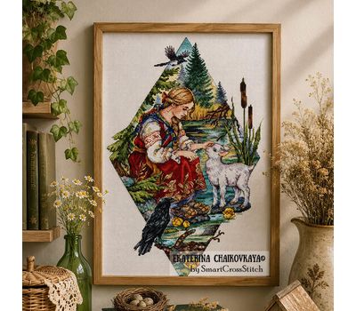 Alyonushka and Brother Ivanushka cross stitch