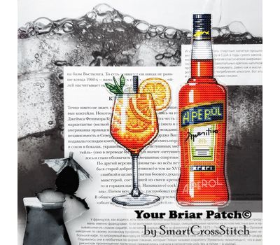 Aperol Liqueur cross stitch