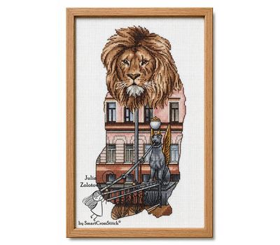 Bank Bridge Lion cross stitch