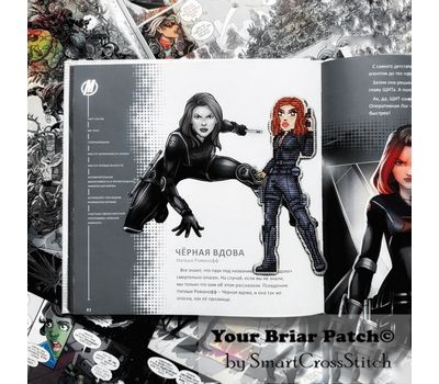 Black Widow cross stitch chart