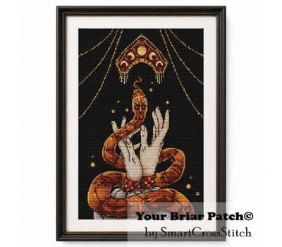 Snake's Bride cross stitch pattern