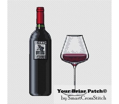 Cabernet Wine  cross stitch chart