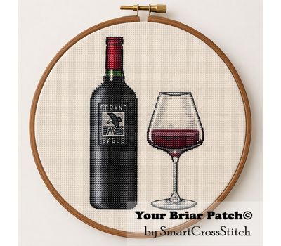 Cabernet Wine  cross stitch pattern