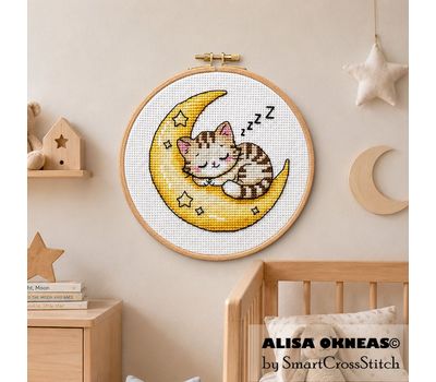 Sleeping Cat cross stitch Sleeping Cat cross stitch