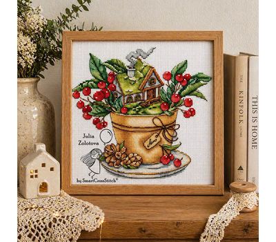 Cherry House cross stitch pattern
