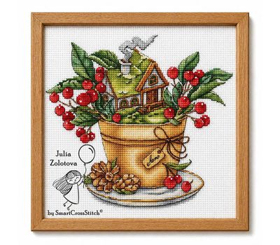 Cherry House cross stitch