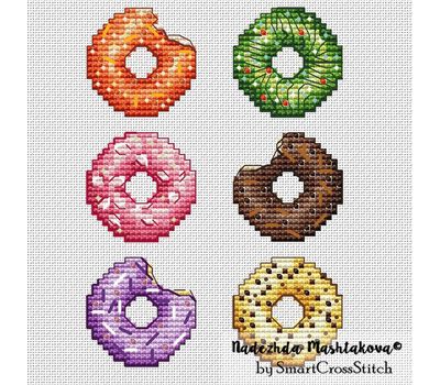 Donuts cross stitch