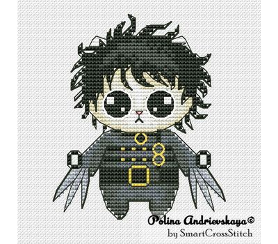 Edward Cat cross stitch chart