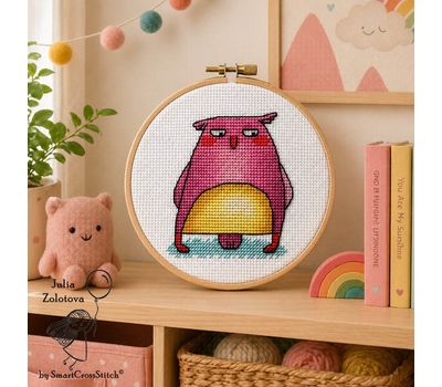 Embarrassed Owl cross stitch pattern