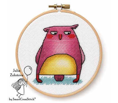 Embarrassed Owl cross stitch