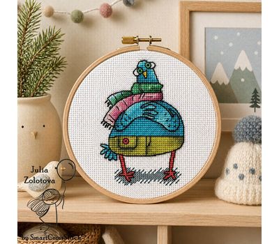 Funny Pigeon - Please cross stitch pattern