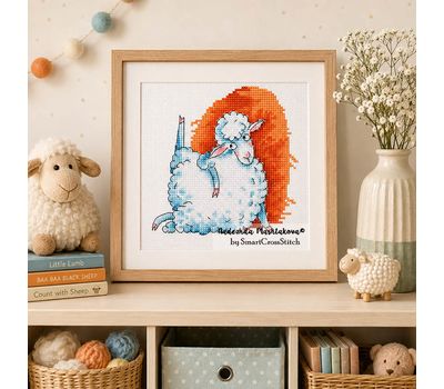 Funny Sport Sheep cross stitch patter